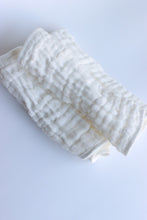 Load image into Gallery viewer, Muslin Burp Cloths - White - 3 Pieces

