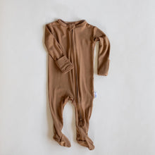 Load image into Gallery viewer, Bamboo Footed Sleeper | Caramel
