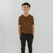 Load image into Gallery viewer, Bronze Leopard - Baby/Kid&#39;s/Youth Bamboo/Cotton All-Over Print Slim-Fit T-Shirt
