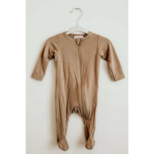 Load image into Gallery viewer, Sand Oeko-Tex Certified Bamboo Knit Zipper Footed Sleeper
