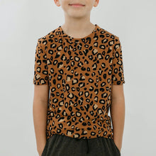 Load image into Gallery viewer, Bronze Leopard - Baby/Kid&#39;s/Youth Bamboo/Cotton All-Over Print Slim-Fit T-Shirt
